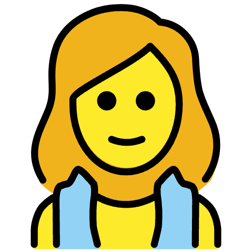 Woman In Steamy Room Emoji from OpenMoji Set