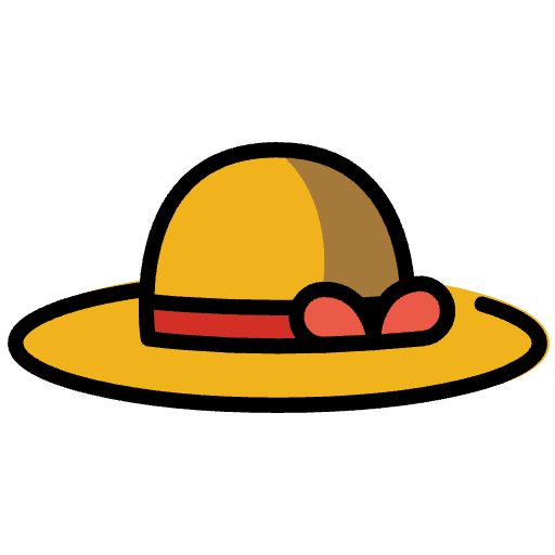Woman’s Hat Emoji from OpenMoji Set