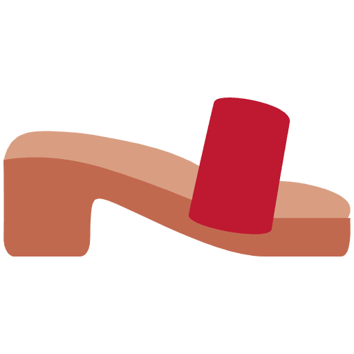 Woman’s Sandal Emoji from Twemoji Emoji Set