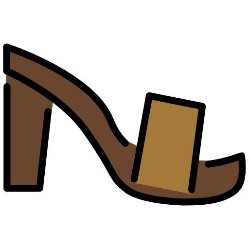 Woman’s Sandal Emoji from OpenMoji Emoji Set