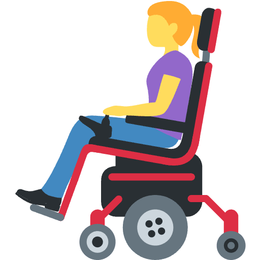 Woman In Motorized Wheelchair Emoji from Twemoji Set