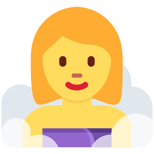 Woman In Steamy Room Emoji from Twemoji Set