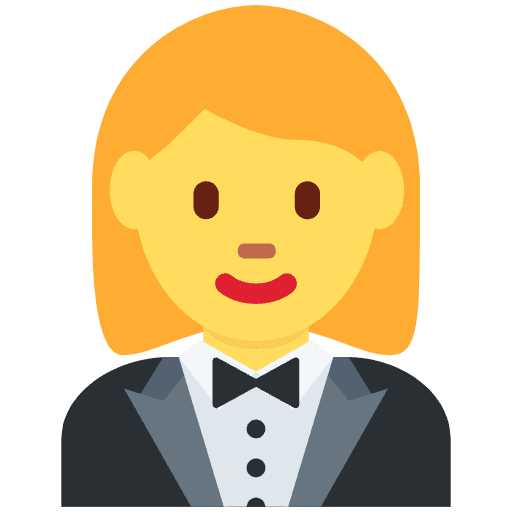 Woman In Tuxedo Emoji from Twemoji Set