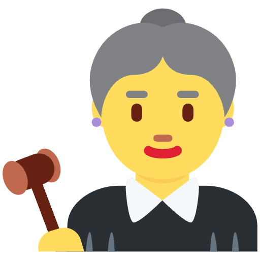Woman Judge Emoji from Twemoji Set