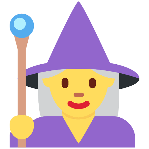 Woman Mage Emoji from Twemoji Emoji Set
