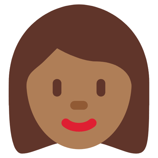 Woman Medium Dark Skin Tone Emoji from Twemoji Set