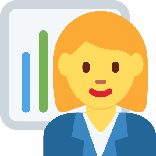 Woman Office Worker Emoji from Twemoji Emoji Set