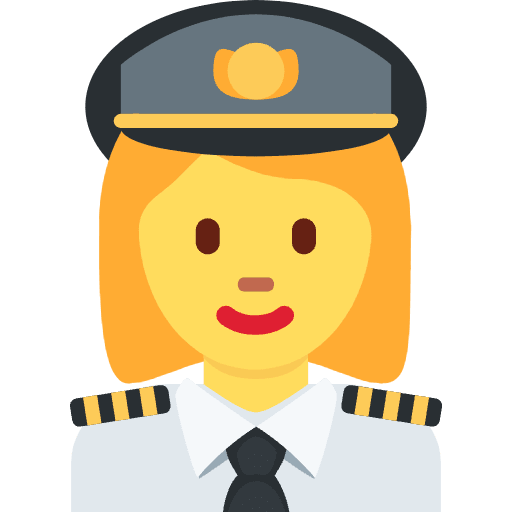 Woman Pilot Emoji from Twemoji Emoji Set
