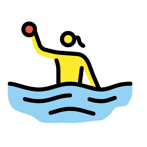 Woman Playing Water Polo Emoji from OpenMoji Set
