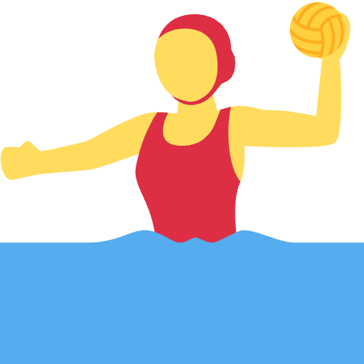Woman Playing Water Polo Emoji from Twemoji Set