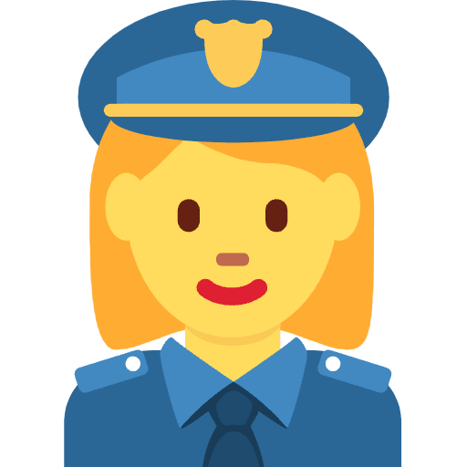 Woman Police Officer Emoji from Twemoji Set