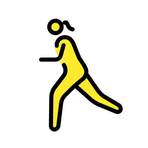 Woman Running Element from OpenMoji Emoji Set