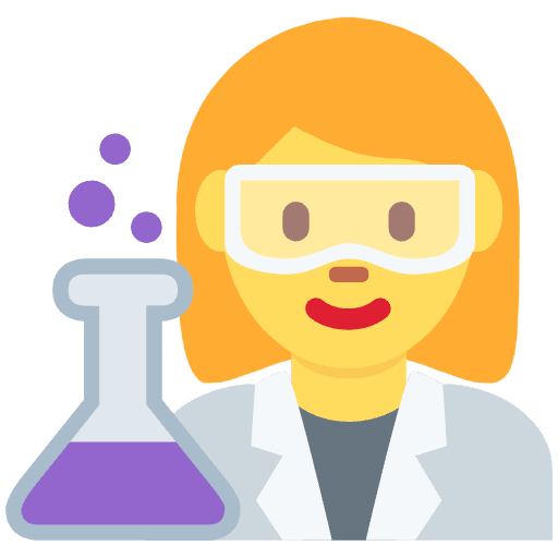 Woman Scientist Emoji from Twemoji Set