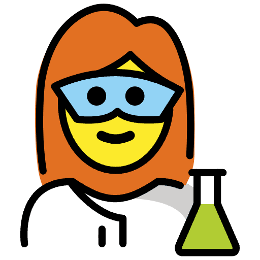 Woman Scientist Emoji from OpenMoji Set