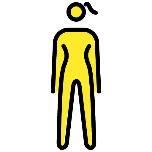 Woman Standing Element from OpenMoji Emoji Set
