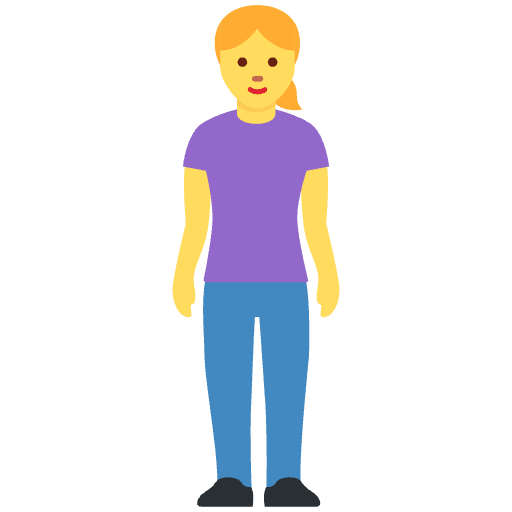 Woman Standing Element from Twemoji Emoji Set