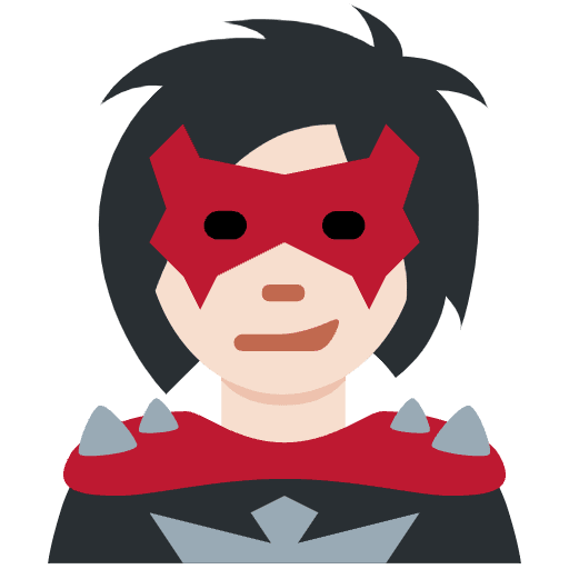 Woman Supervillain Light Skin Tone Element from Twemoji Emoji Set