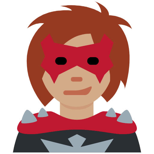 Woman Supervillain Medium Skin Tone Element from Twemoji Emoji Set