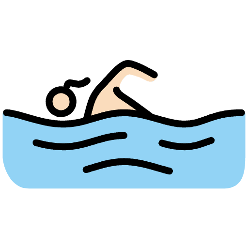 Woman Swimming Light Skin Tone Element from OpenMoji Emoji Set