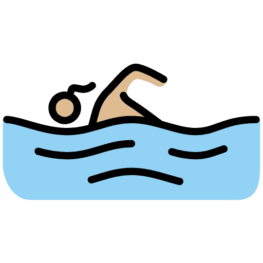 Woman Swimming Medium Light Skin Tone Element from OpenMoji Emoji Set