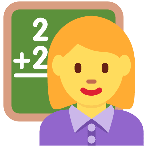 Woman Teacher Emoji from Twemoji Set