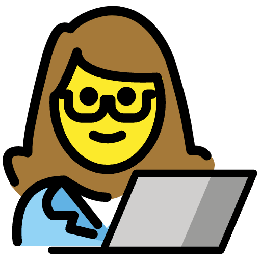 Woman Technologist Emoji from OpenMoji Set