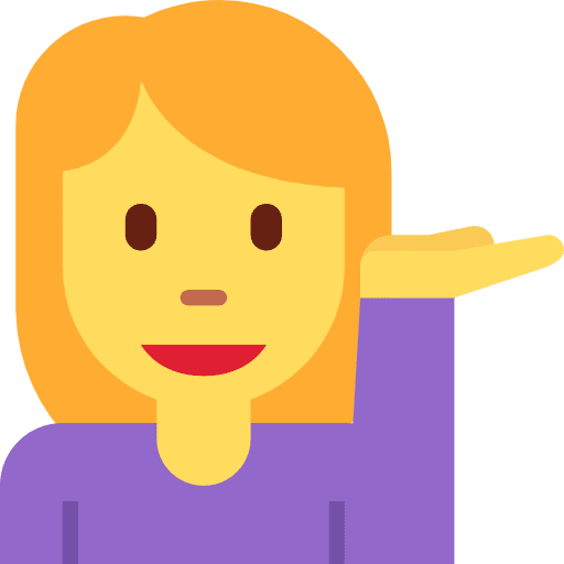 Woman Tipping Hand Emoji from Twemoji Emoji Set