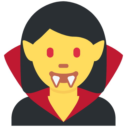 Woman Vampire Emoji from Twemoji Emoji Set