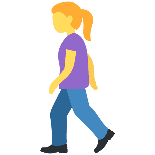 Woman Walking Element from Twemoji Emoji Set