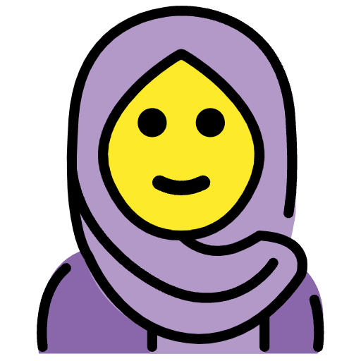 Woman With Headscarf Emoji from OpenMoji Set