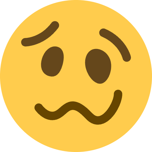 Woozy Face Emoji from Twemoji Emoji Set
