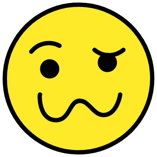 Woozy Face Element from OpenMoji Emoji Set