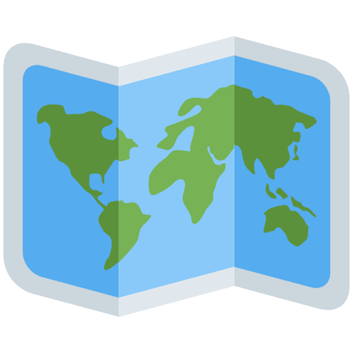 World Map Emoji from Twemoji Emoji Set