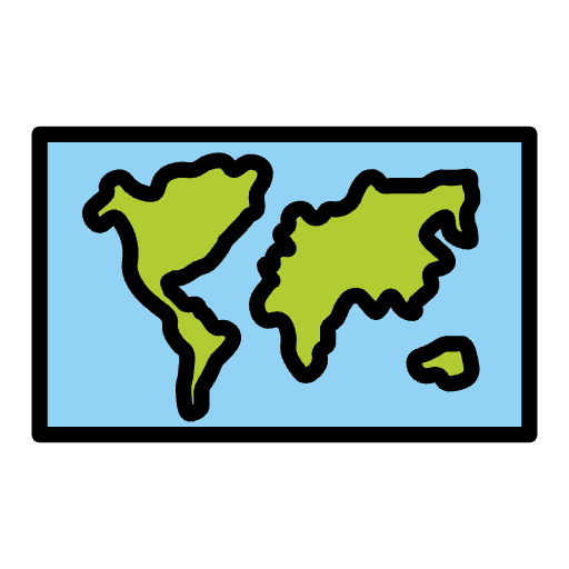 World Map Element from OpenMoji Emoji Set