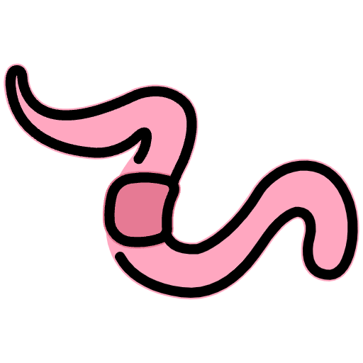 Worm Element from OpenMoji Emoji Set