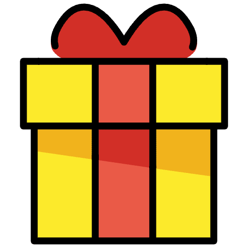 Wrapped Gift Emoji from OpenMoji Emoji Set