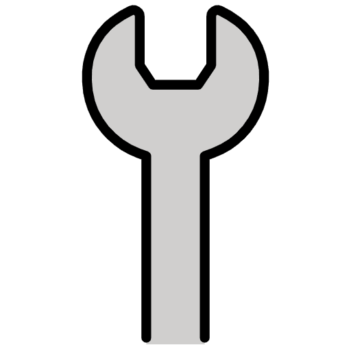 Wrench Emoji from OpenMoji Emoji Set