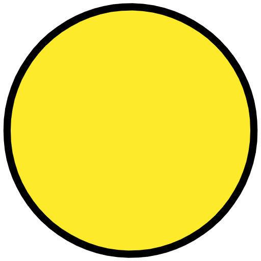 Yellow Circle Emoji from OpenMoji Set
