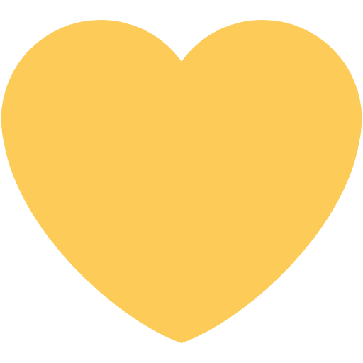 Yellow Heart Emoji from Twemoji Set