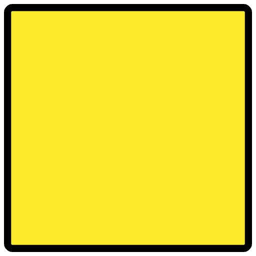 Yellow Square Emoji from OpenMoji Set