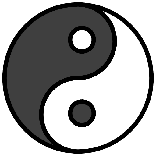 Yin Yang Emoji from OpenMoji Emoji Set