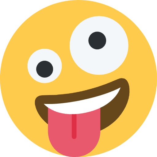 Zany Face Emoji from Twemoji Set
