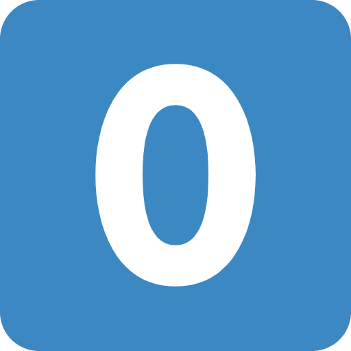Zero Icon Emoji from Twemoji Set