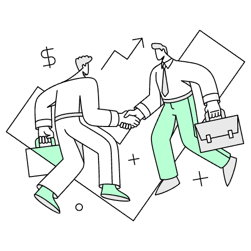 Business Deal Illustration from Free illustrations Set