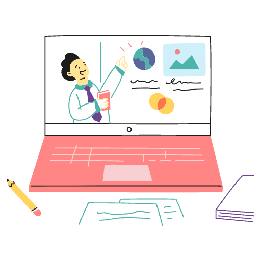 Online Learning 1 Illustration from Free illustrations Set