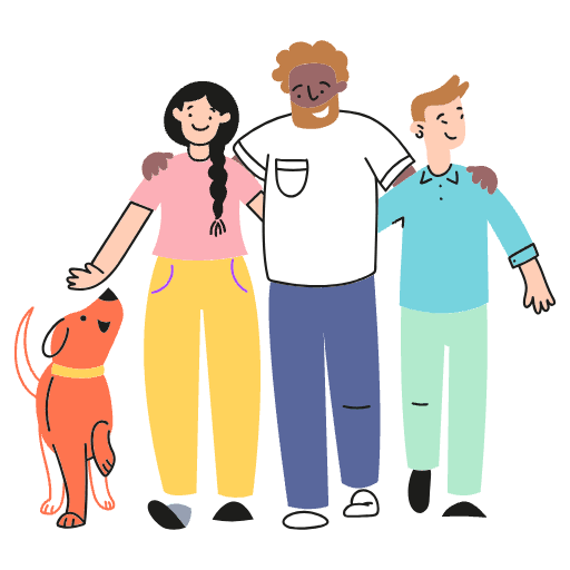 Walk Together 2 Illustration from Free illustrations Set