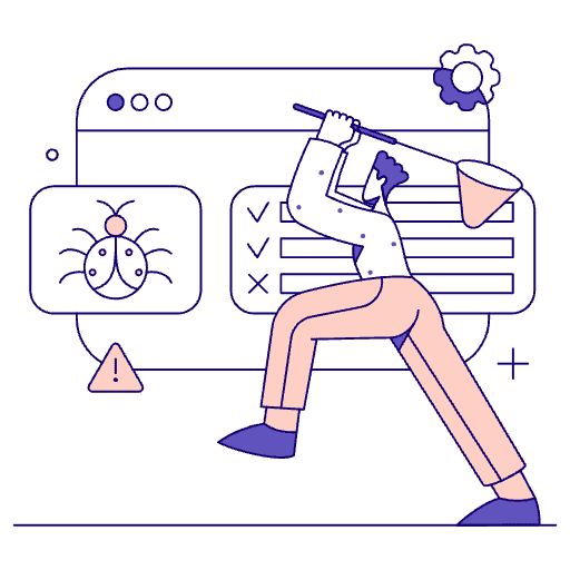 Fixing Bugs Illustration from Bangalore - Free Set