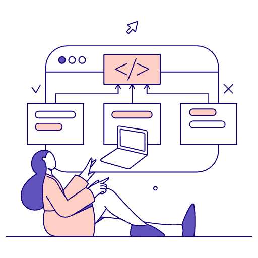 Modular Coding Application Illustration from Bangalore - Free Set