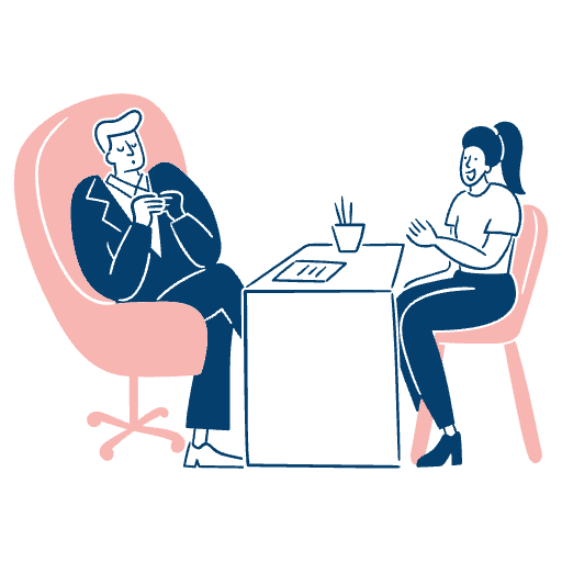 Conversation Businessman Customer 2 Illustration from Free illustrations Set