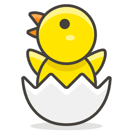 Hatching Chick 2 Emoji from Emoji - Free Set